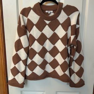 Madewell diamond pattern sweater. EUC. Small